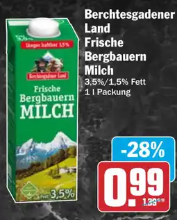HIT Berchtesgadener Land Frische Bergbauern Milch Angebot