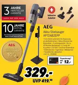 MEDIMAX AEG Akku-Stielsauger AP72AB2EPP Angebot