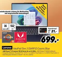 MEDIMAX Lenovo IdeaPad Slim 3 15ARP10 Cosmic Blue Angebot