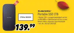 MEDIMAX SANDISK Portable SSD 1TB Angebot