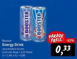 KONSUM Booster Energy Drink Angebot