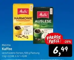KONSUM Melitta Kaffee Angebot