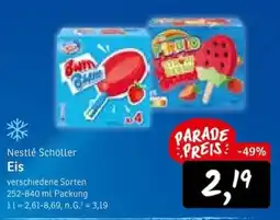 KONSUM Nestlé Schöller Eis Angebot
