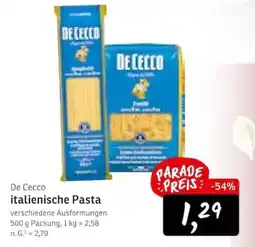 KONSUM De Cecco italienische Pasta Angebot