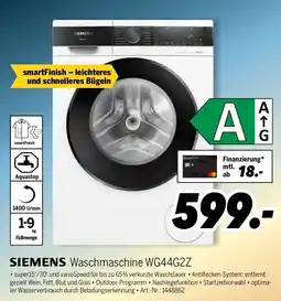 MEDIMAX SIEMENS Waschmaschine WG44G2Z Angebot