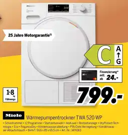 MEDIMAX Miele Wärmepumpentrockner TWA 520 WP Angebot