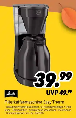 MEDIMAX Melitta Filterkaffeemaschine Easy Therm Angebot