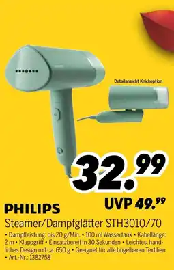 MEDIMAX PHILIPS Steamer/Dampfplatte STH3010/70 Angebot