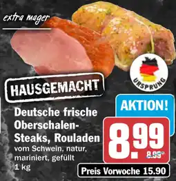 HIT HAUSGEMACHT Deutsche frische Oberschalen-Steaks, Rouladen Angebot