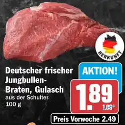 HIT Deutscher frischer Jungbullen-Braten, Gulasch Angebot