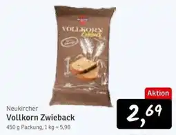 KONSUM Neukircher Vollkorn Zwieback Angebot