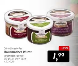 KONSUM Dürrröhrsdorfer Hausmacher Wurst Angebot
