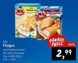 KONSUM Iglo Filegro Angebot
