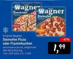 KONSUM Original Wagner Steinofen Pizza oder Flammkuchen Angebot