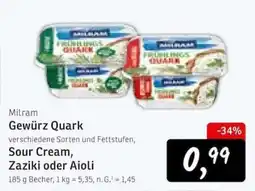 KONSUM Milram Gewürz Quark Angebot
