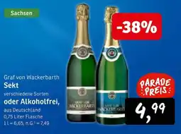 KONSUM Graf von Wackerbarth Sekt Angebot