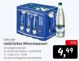 KONSUM Ileburger natürliches Mineralwasser Angebot