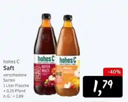 KONSUM hohes C Saft Angebot