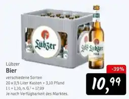 KONSUM Lübzer Bier Angebot