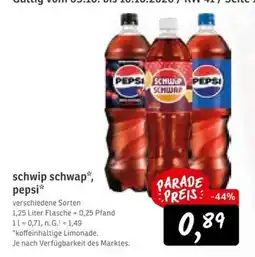 KONSUM schwip schwap*, pepsi* Angebot
