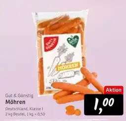 KONSUM Gut & Günstig Möhren Angebot