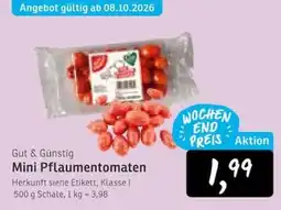KONSUM Mini Pflaumentomaten Angebot