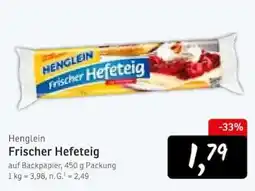 KONSUM Henglein Frischer Hefeteig Angebot