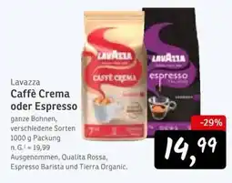 KONSUM Lavazza Caffè Crema oder Espresso Angebot