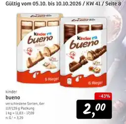 KONSUM kinder bueno Angebot