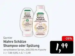 KONSUM Garnier Wahre Schätze Shampoo oder Spülung Angebot