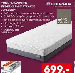 porta SCHLARAFFIA TONNENTASCHEN-FEDERKERN-MATRATZE "Q-SLEEP" Angebot