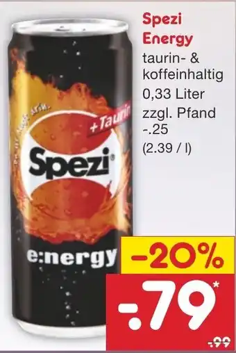 Netto Marken-Discount Spezi Energy 0,33L Angebot