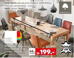 porta ESSTISCH, Kernbuche massiv Angebot
