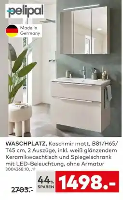 porta WASCHPLATZ, Kaschmir matt Angebot