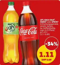 PENNY LIFT, COCA-COLA, FANTA oder SPRITE Angebot