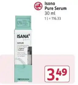 Rossmann Isana Pure Serum Angebot