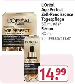 Rossmann L'Oréal Age Perfect Zell-Renaissance Angebot