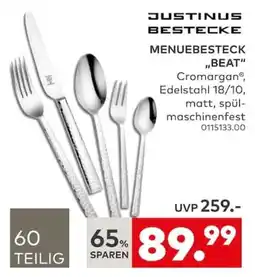 porta Justinus menuebesteck "beat" Angebot