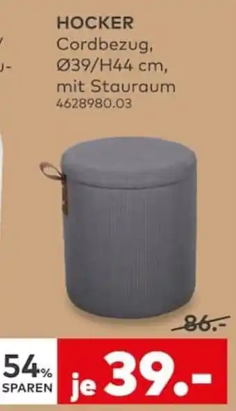 HOCKER Cordbezug