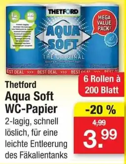 Zimmermann Thetford Aqua Soft WC-Papier Angebot