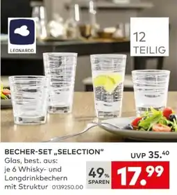 porta LEONARDO BECHER-SET „SELECTION“ Angebot