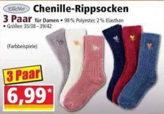 ElleNor Chenille-Rippsocken