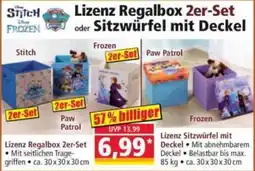 Norma Lizenz Regalbox oder Sitzwürfel mit Deckel Angebot