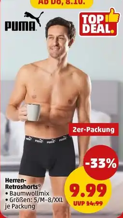 PENNY PUMA Herren-Retroshorts Angebot