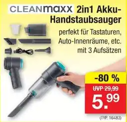 Zimmermann CLEANmaxx 2in1 Akku-Handstaubsauger Angebot