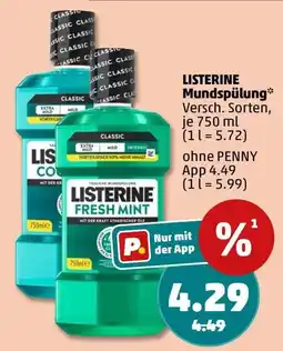 PENNY Listerine Mundspülung Classic Angebot