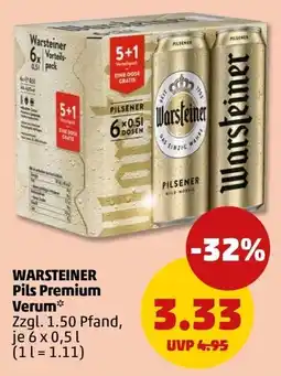 PENNY WARSTEINER Pils Premium Verum Angebot