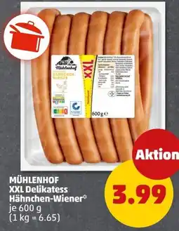 PENNY MÜHLENHOF XXL Delikatess Hähnchen-Wiener Angebot