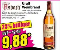 Norma Asbach Uralt Weinbrand Angebot