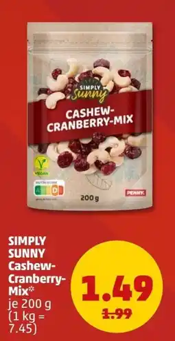 PENNY SIMPLY SUNNY Cashew-Cranberry-Mix Angebot
